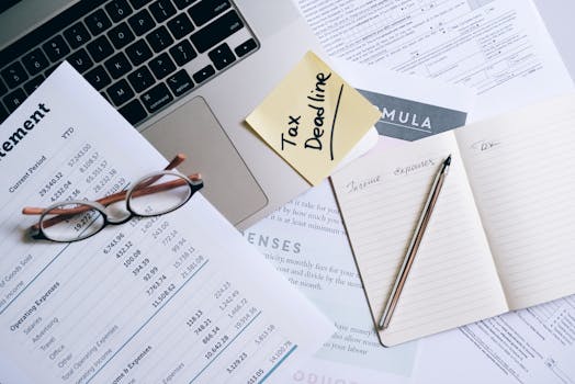 budgeting on a laptop