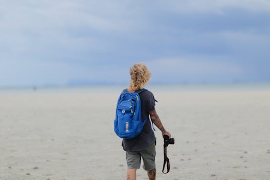 solo traveler exploring