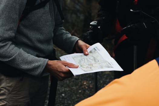 Map of Southeast Asia with backpacking routes