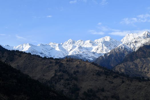 Beautiful winter landscape perfect for hiking