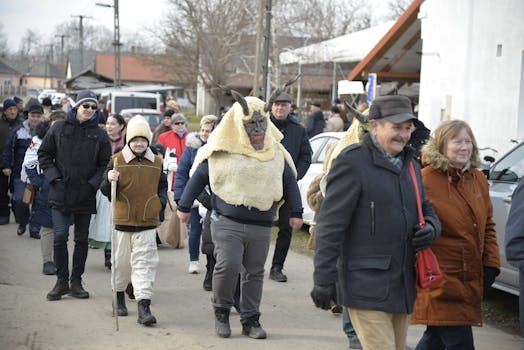 Winter festival in Quebec